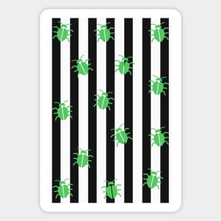 Beetlejuice Stripes and Bugs Magnet